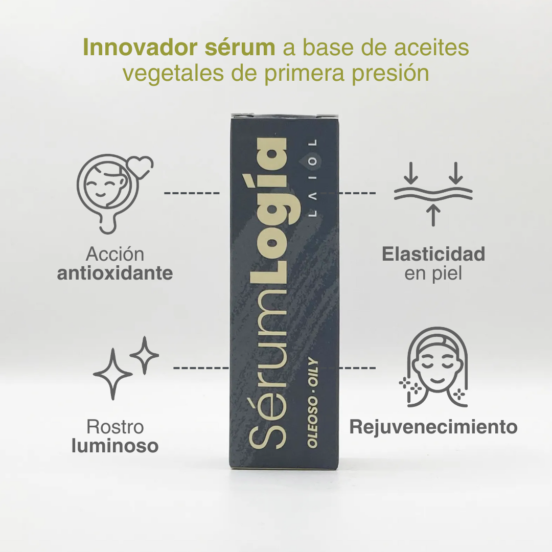 LAIOL BIOCOSMETICS LOGÍA Serum antioxidante con vitamina e, c y bakuchiol