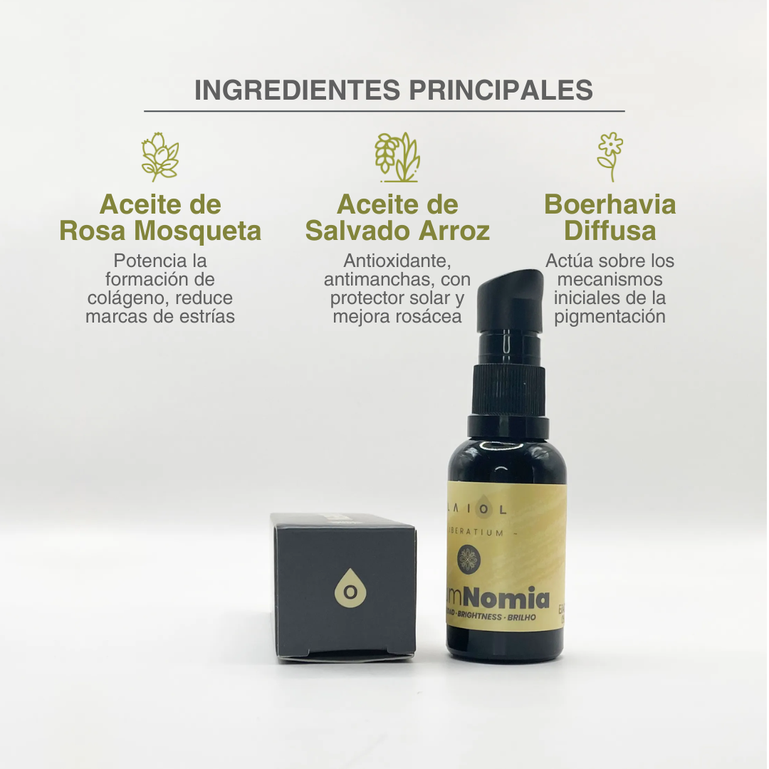 LAIOL BIOCOSMETICS NOMIA Sérum aclarante con vitaminca C serum con bakuchiol