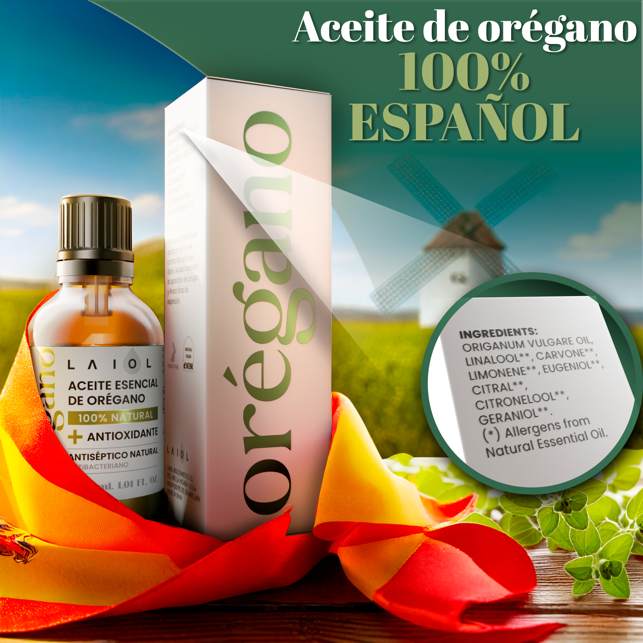 ACEITE ESENCIAL DE ORÉGANO, 30 ML.