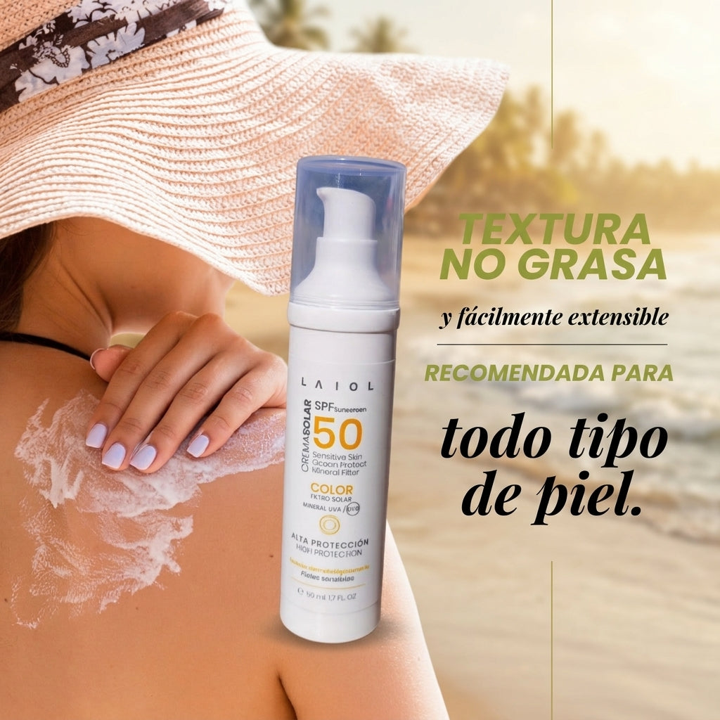 CREMA SOLAR FACIAL SPF50- PIEL SENSIBLE - 50ml