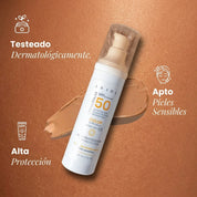 CREMA SOLAR FACIAL SPF50- PIEL SENSIBLE - 50ml