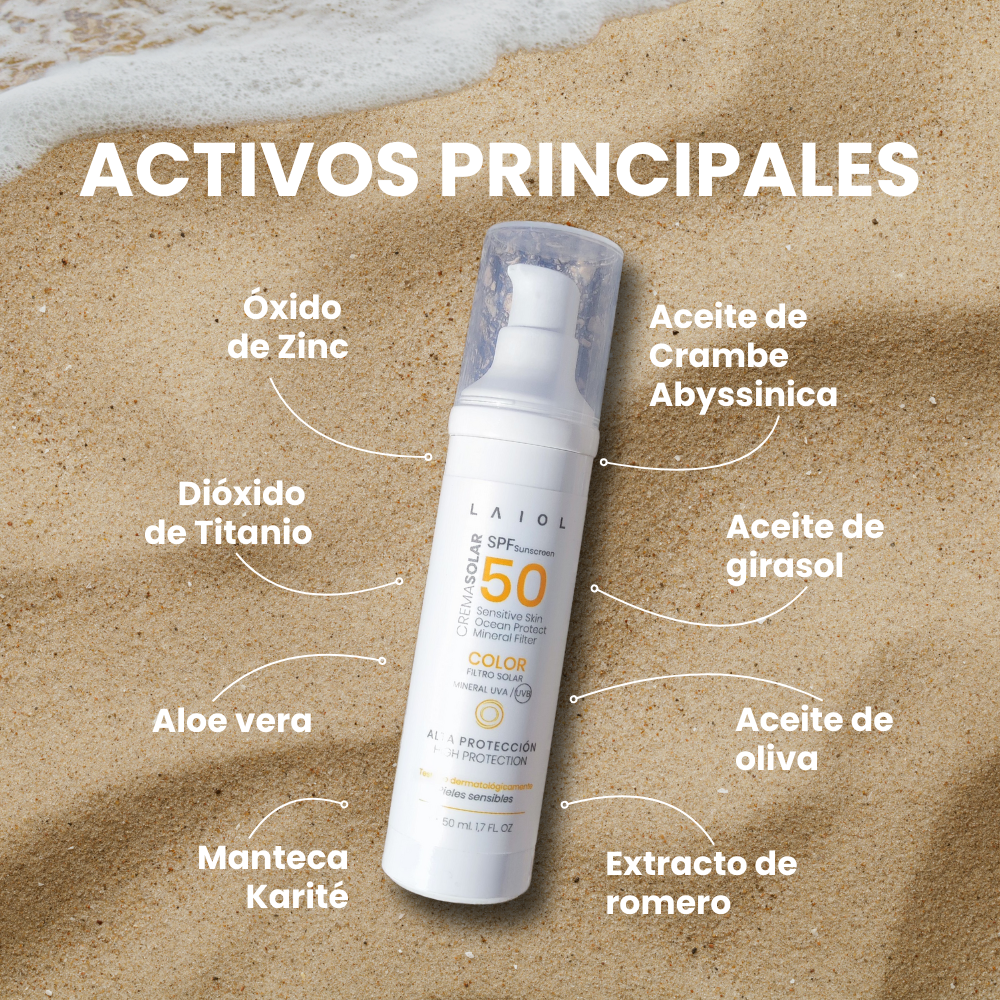 CREMA SOLAR FACIAL SPF50 PIEL SENSIBLE - 50ml