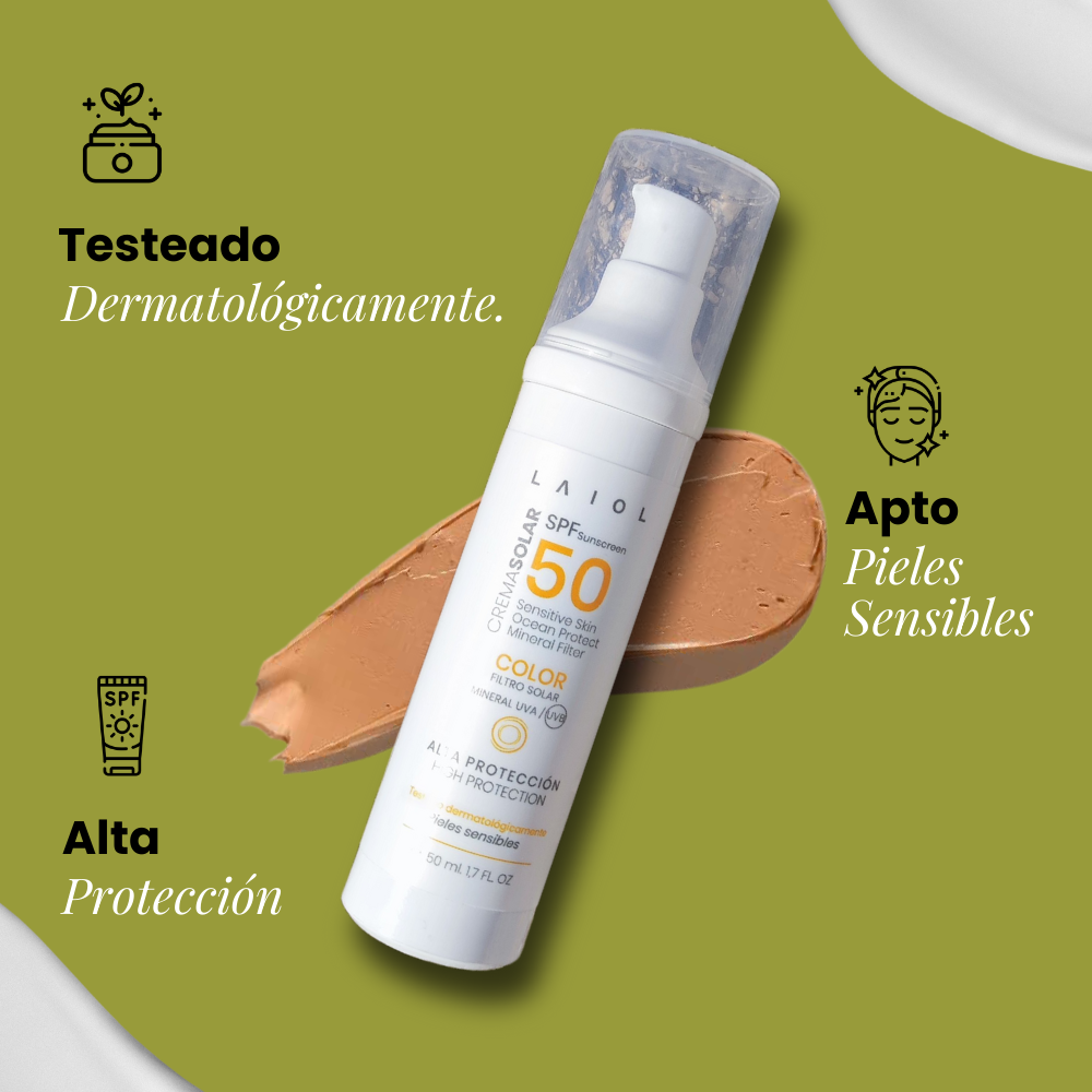 CREMA SOLAR FACIAL SPF50 PIEL SENSIBLE - 50ml