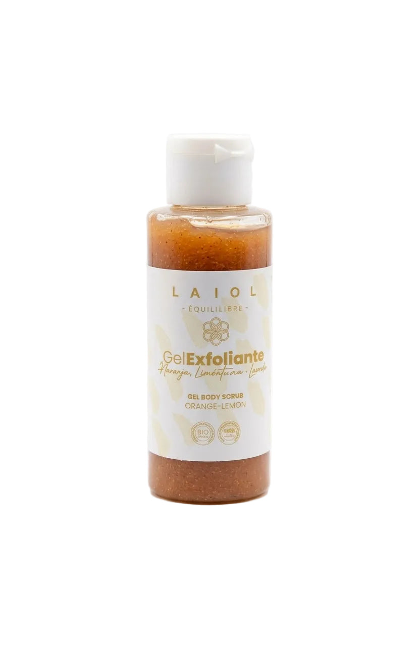 Exfoliante corporal natural de hueso de aceituna en gel de Laiol, 100 ml