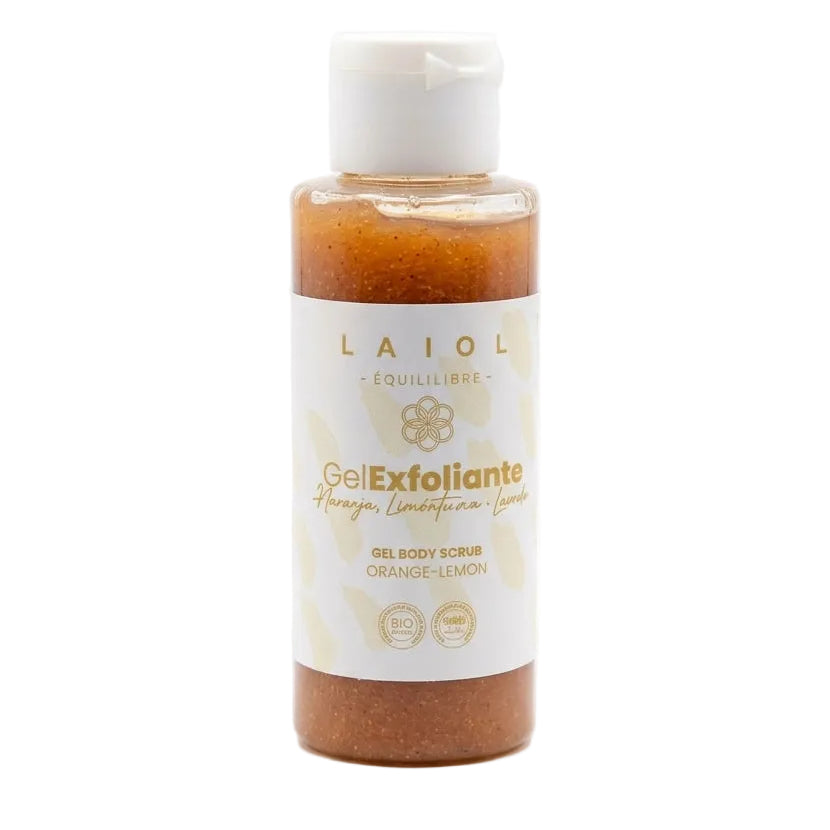 Exfoliante corporal natural de hueso de aceituna en gel de Laiol, 100 ml
