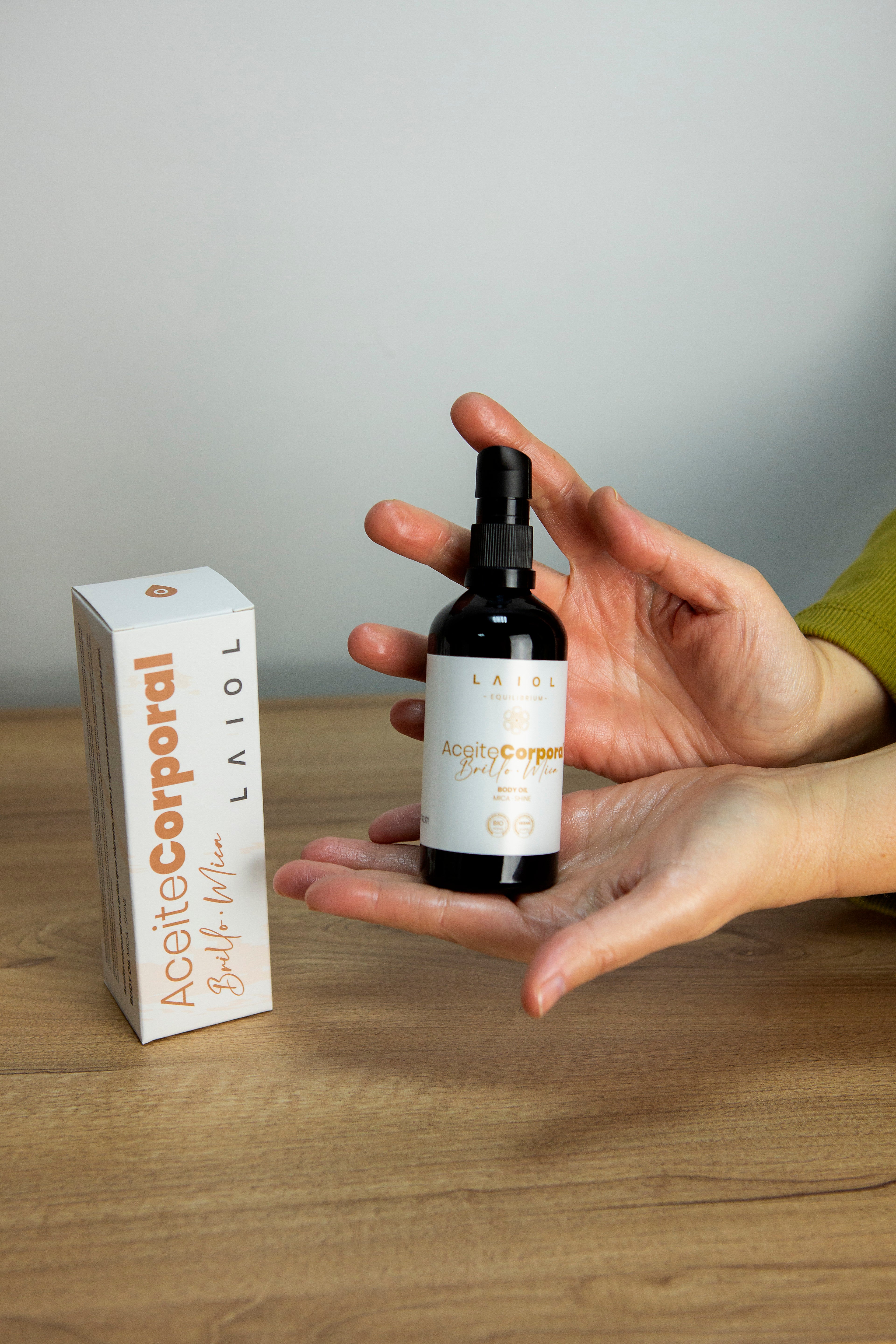 ACEITE CORPORAL BRILLO MICA - 100 ml