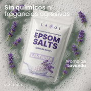 SALES DE EPSOM CON ACEITE ESENCIAL DE LAVANDA, 500 GR