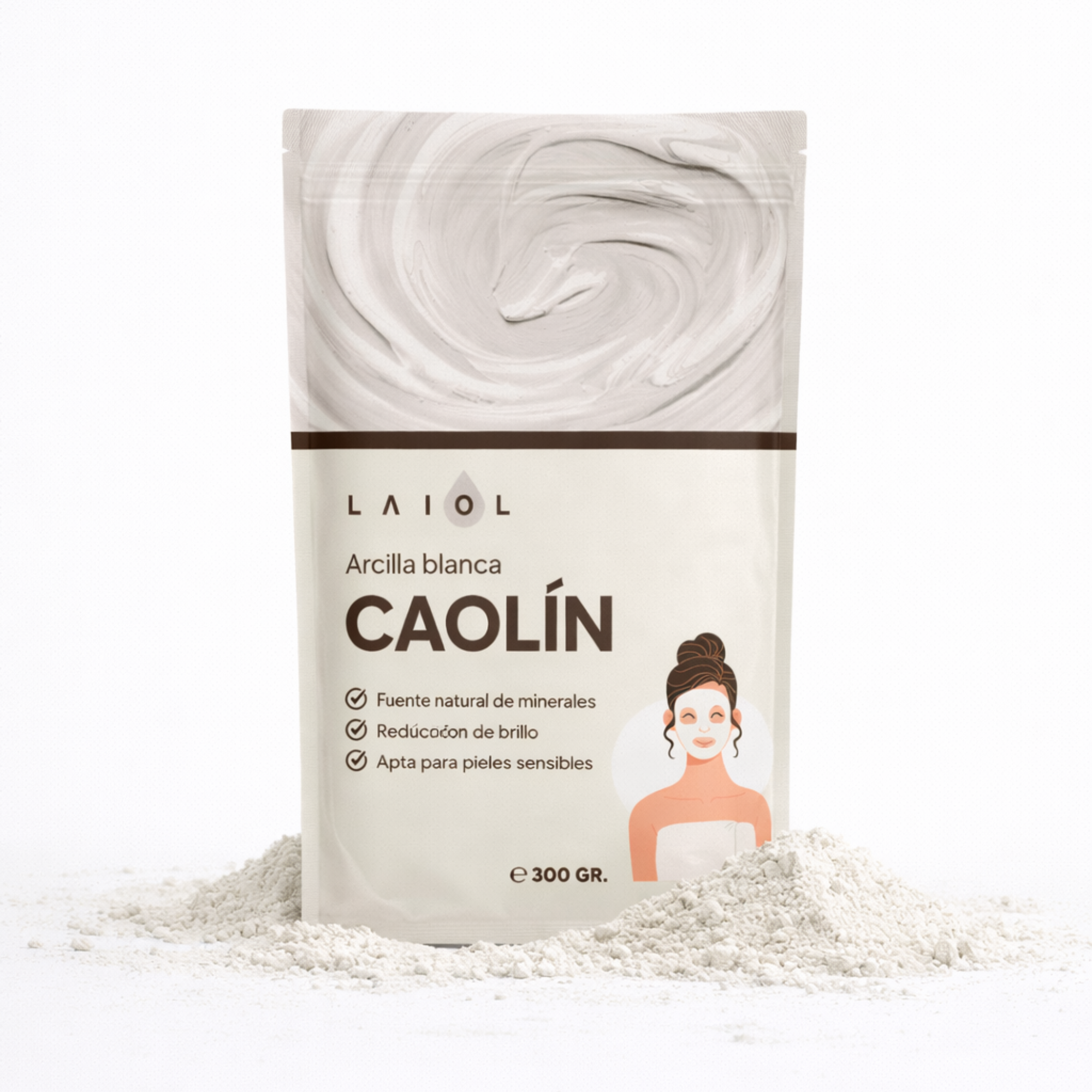 ARCILLA BLANCA EN POLVO 300g. LAIOL